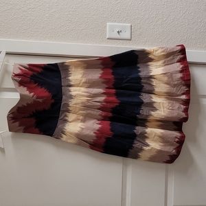 Corey Lynn Calter size 6 strapless dress. Multicolor.